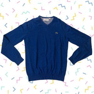 Lacoste Royal Blue V-Neck Sweater